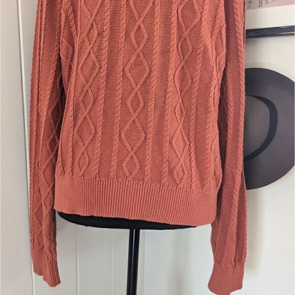 Joie Knit Cardigan Preppy Academia Countryside Cozy Cabin Lagenlook Grannychic M - Picture 8 of 9